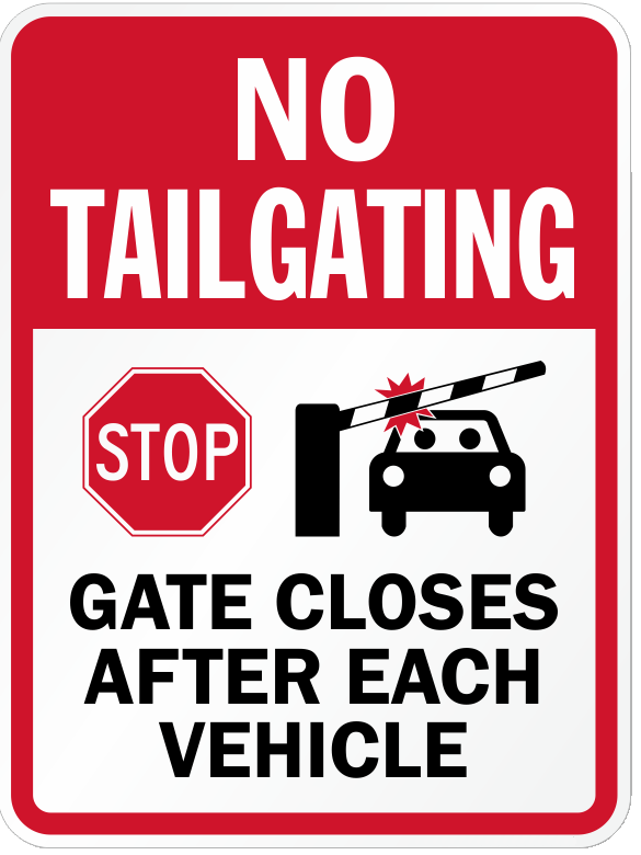 No Tailgating – John's Landing HOA